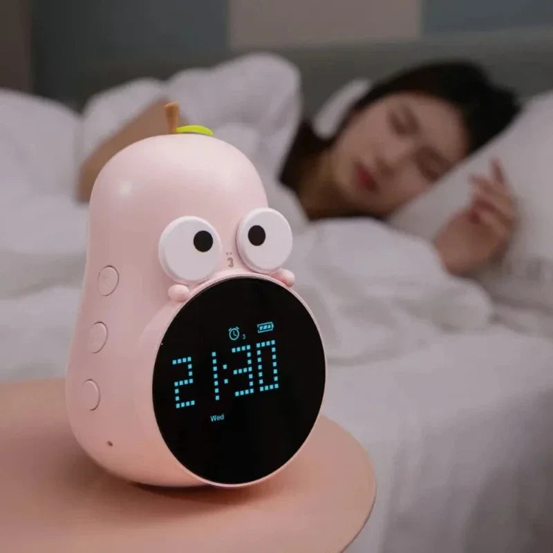 Cute Digital Alarm Clock for Kids – LED Bedside Table Clock