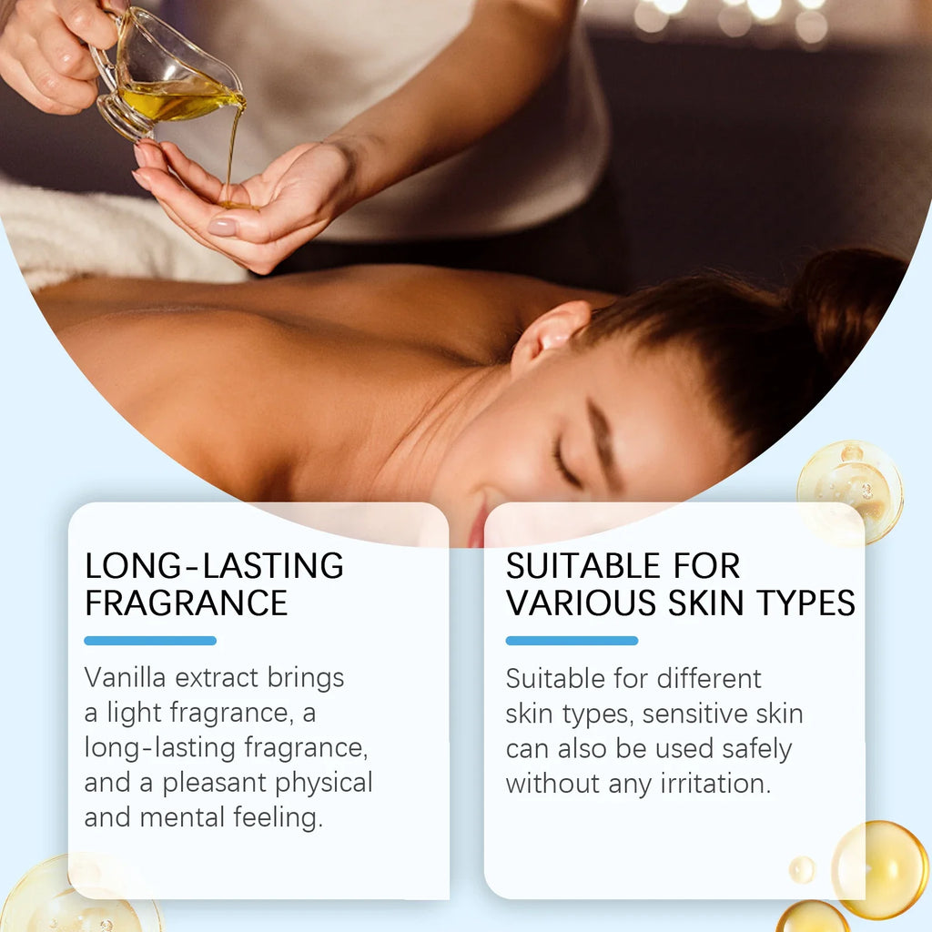 OceAura Caramel Vanilla Body Massage Oil | 100ml Moisturizing