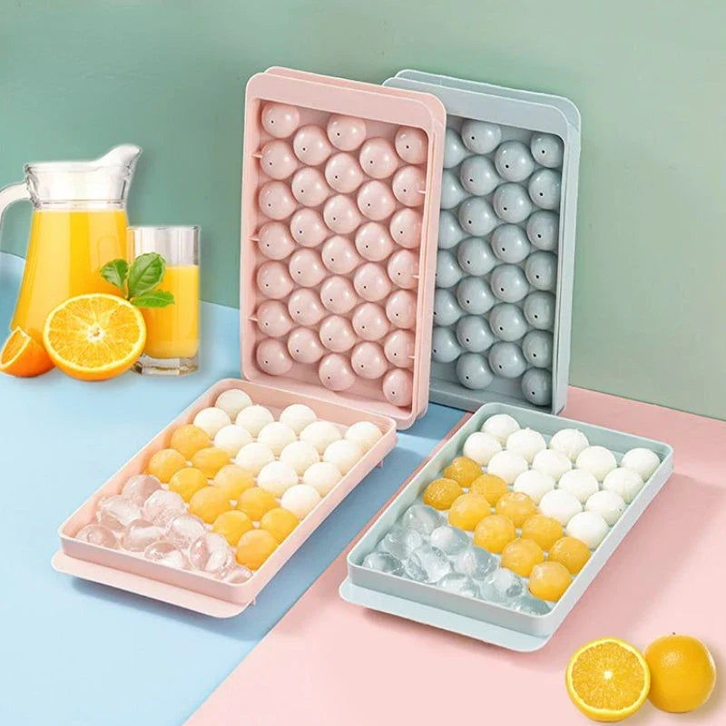 33-Ball Round Ice Cube Tray | Sphere Ice Mold for Whiskey