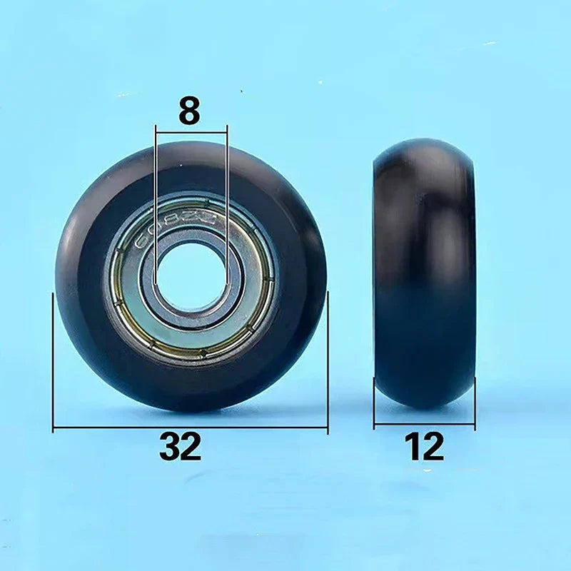 608 ZZ Nylon POM Bearing Pulley Wheel 8x32x12mm | Smooth Roll