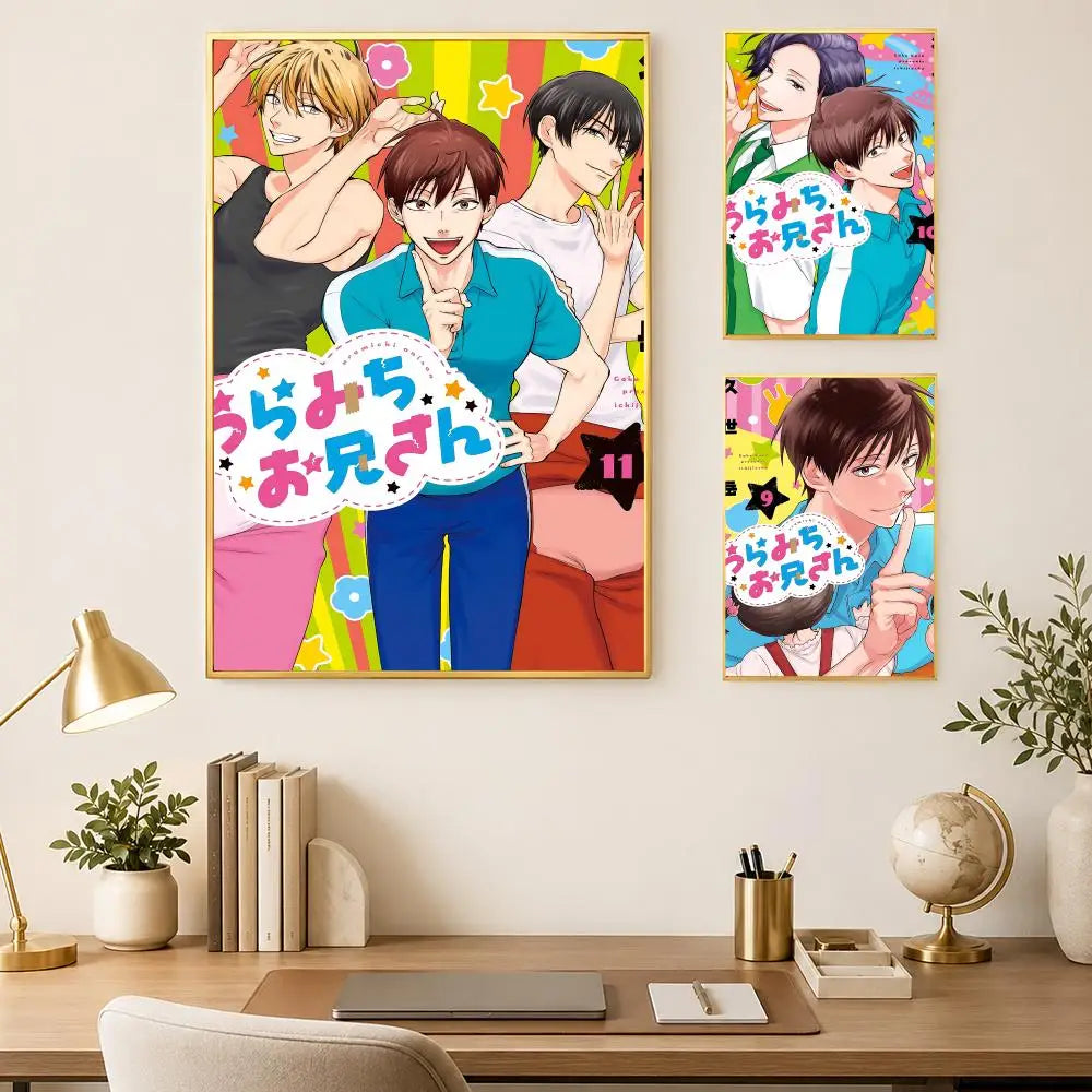 Uramichi Oniisan Self-Stick Wall Poster – HD Waterproof Anime Art