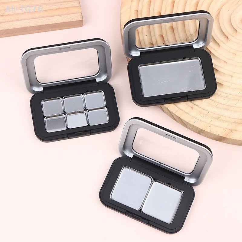 DIY Magnetic Empty Makeup Palette with Mirror – 1–8 Grids