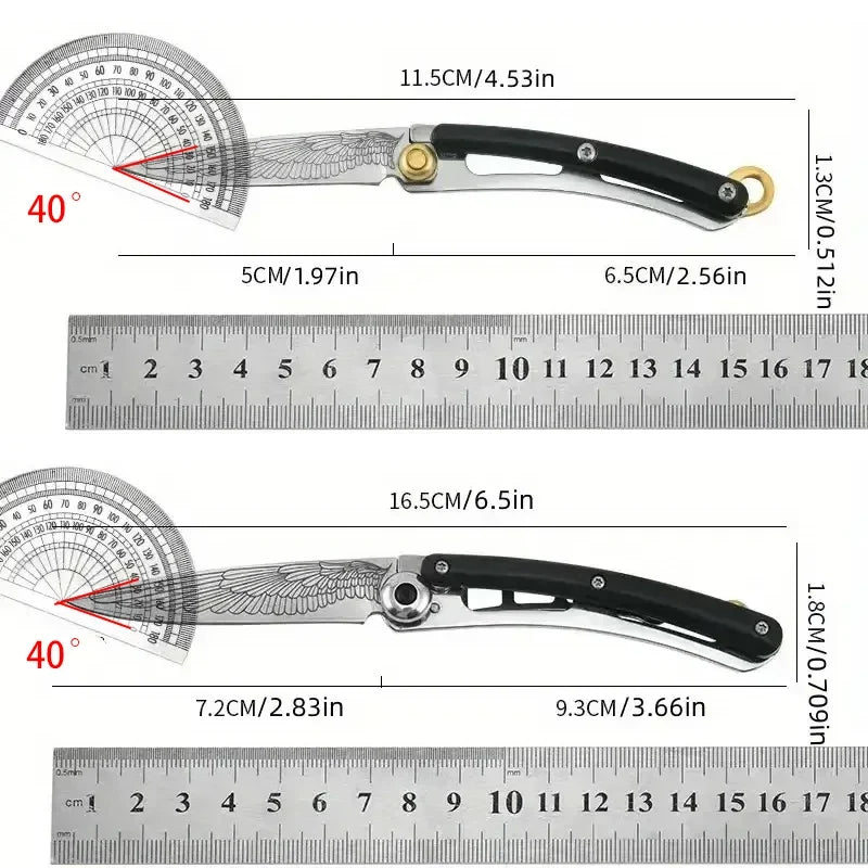 Mini Folding Pocket Knife – Stainless Steel EDC Keychain Knife