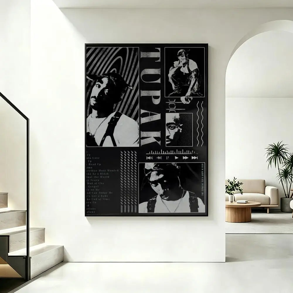 Tupac Shakur HD Wall Poster – Aesthetic Rap Art Print Decor