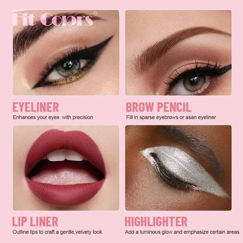 Fit Colors 4-in-1 Makeup Pencil – Eyeliner, Brow, Lip & Highlight