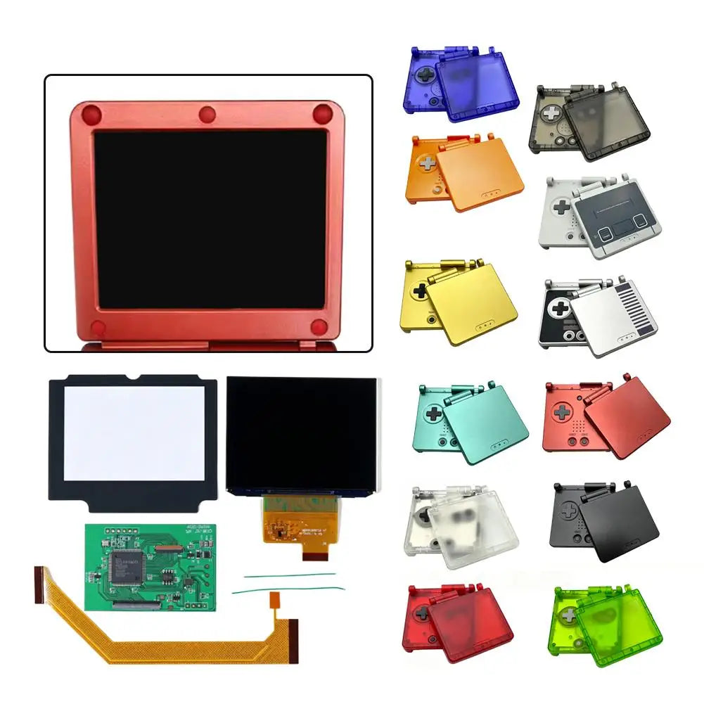 IPS V4 LCD Screen Kit for GBA SP – High Brightness + Shell