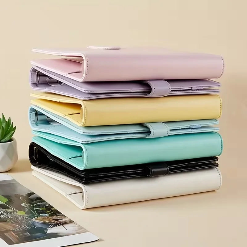 Vintage Refillable Notebook File Folder Notepad Cover Leather Ring