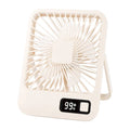 Rechargeable Foldable Desktop Fan | 5-Speed Type-C LED Display