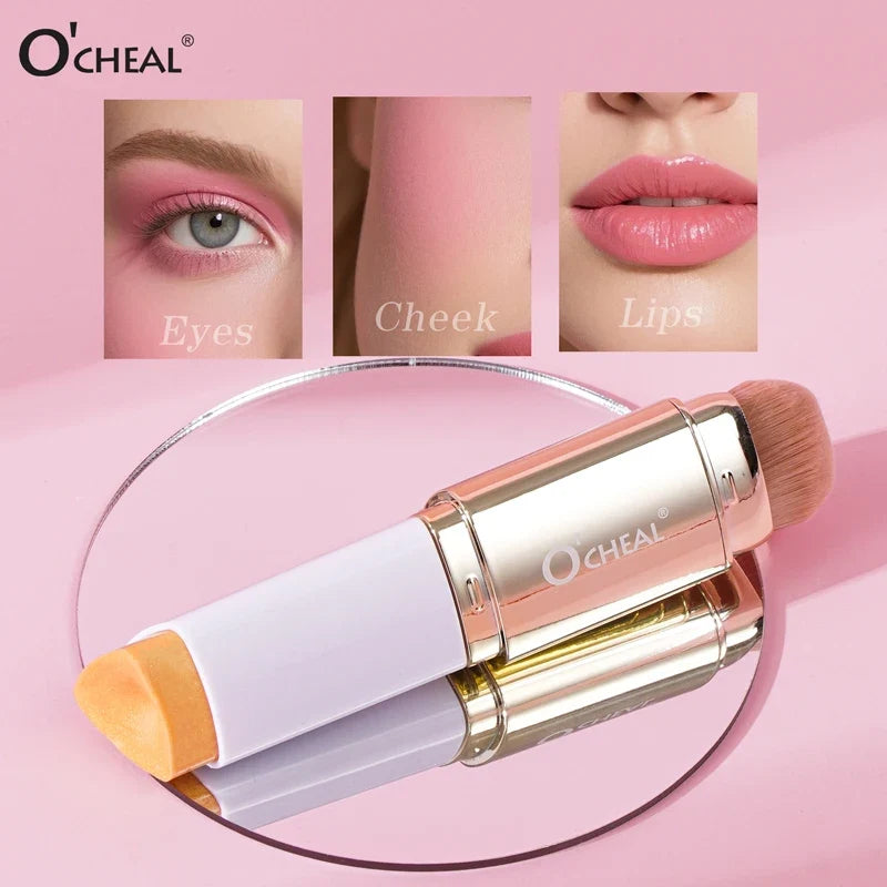 Waterproof Powder Blush Stick – Long-Lasting Natural Finish