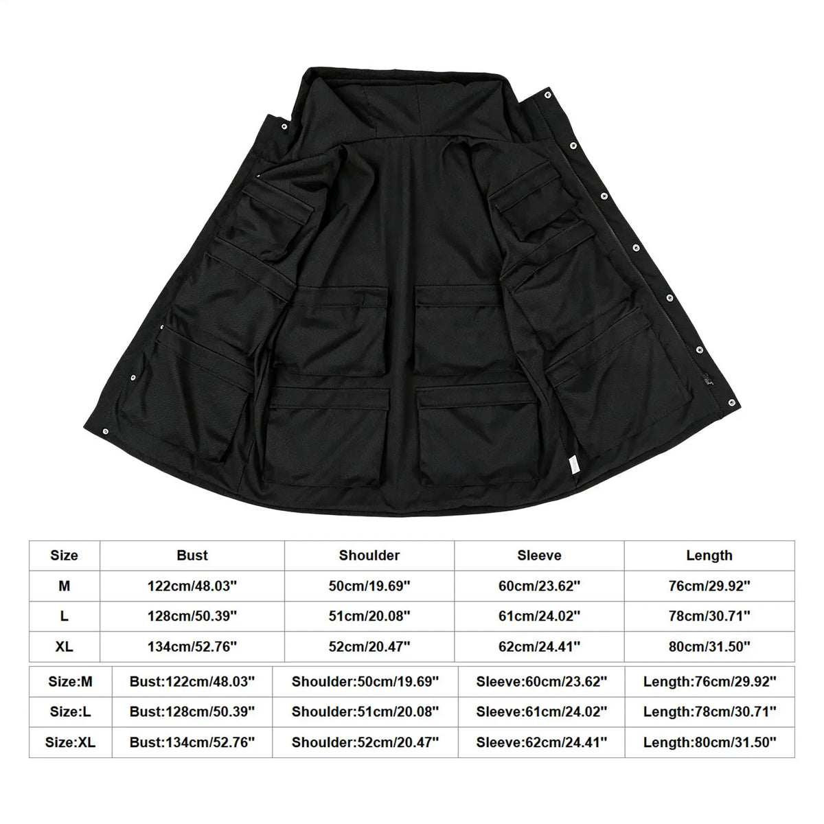 Travel Jacket 16 Hidden Pockets – Lightweight Foldable Travel Coat