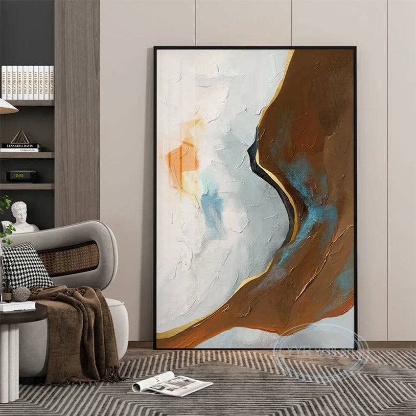 Hand-Painted Abstract Oil Painting on Canvas | Modern Wall Art