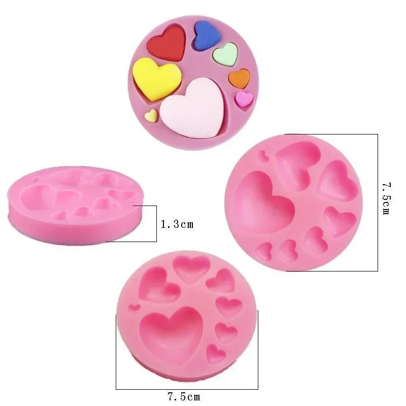 Heart Silicone Fondant Mold – DIY Chocolate & Cake Decorating