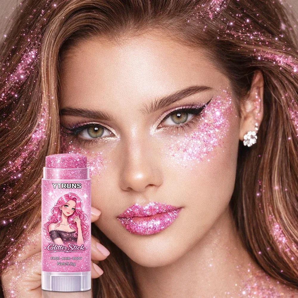Glitter Gel Stick – Star Chunky Body & Face Shimmer, Waterproof