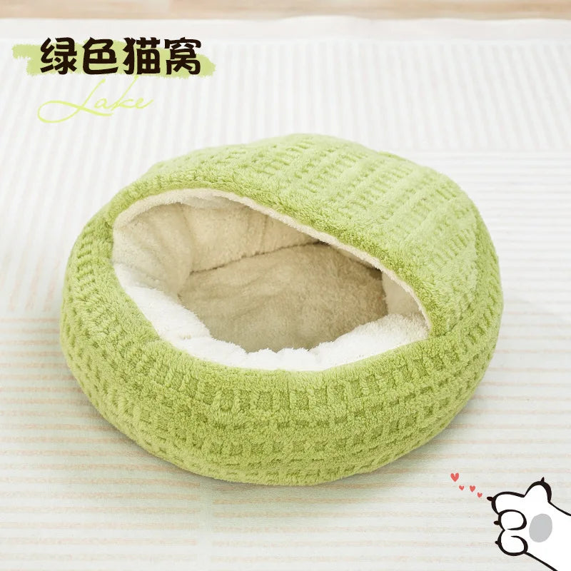 Cat Nest Winter Semi-closed Warm Four Seasons Universal Thickened