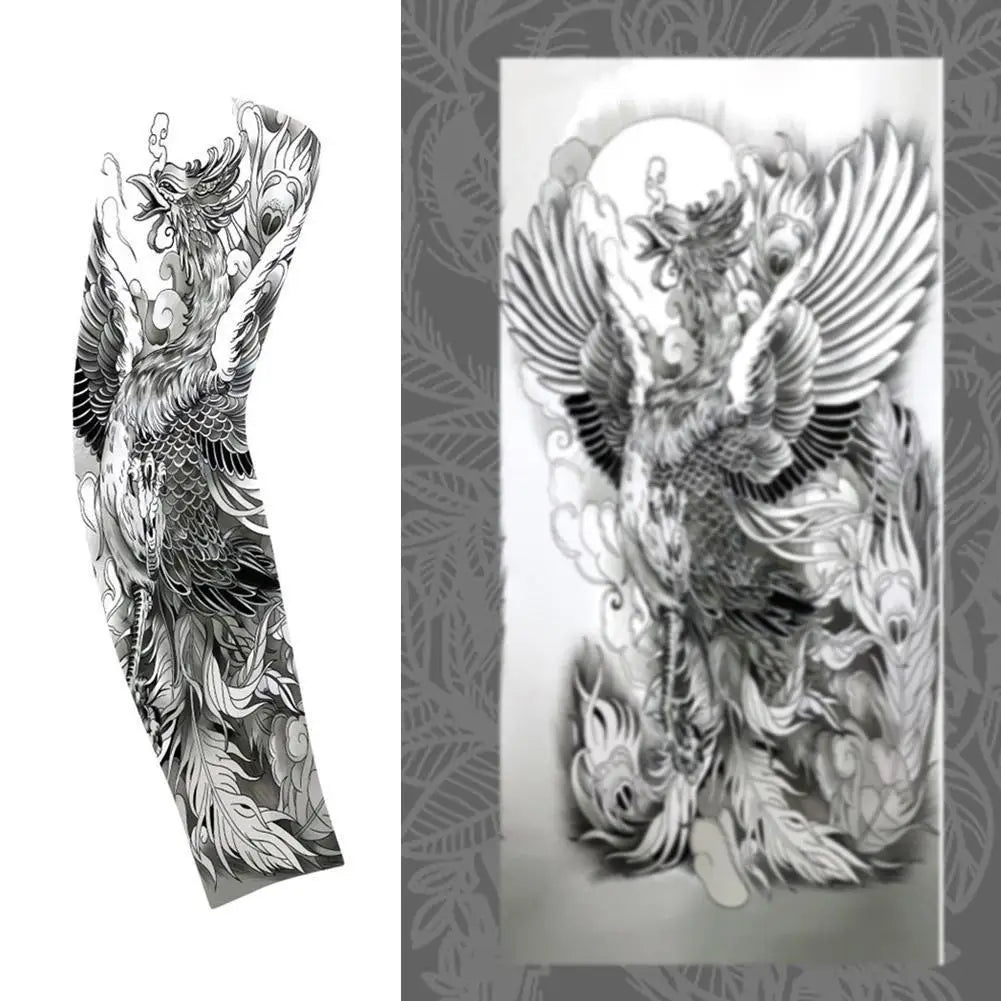 UPF50+ Ice Silk Tattoo Arm Sleeves – Sun Protection Sports