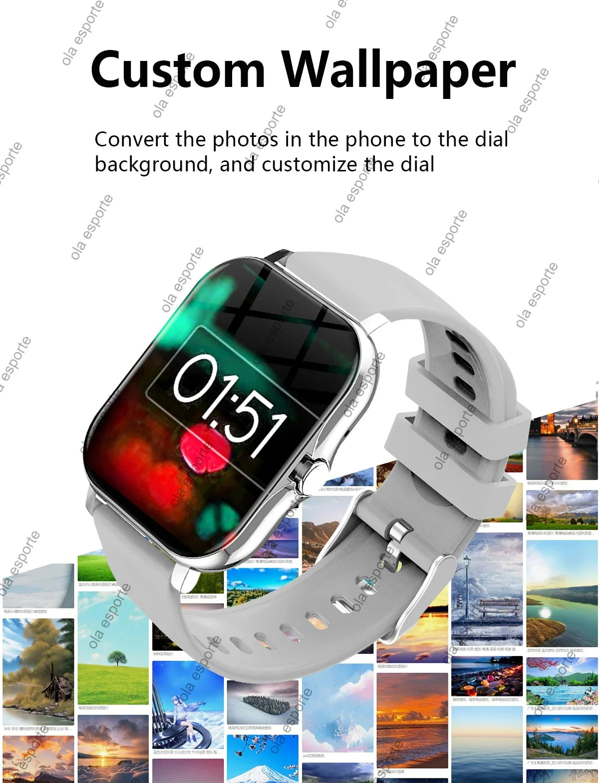 Ola Esporte Smartwatch – Bluetooth Call & Fitness Tracker