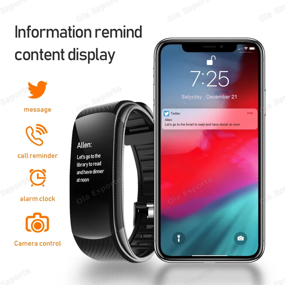 SM-R390 Smart Fitness Band – Heart Rate, Sleep & Step Tracker
