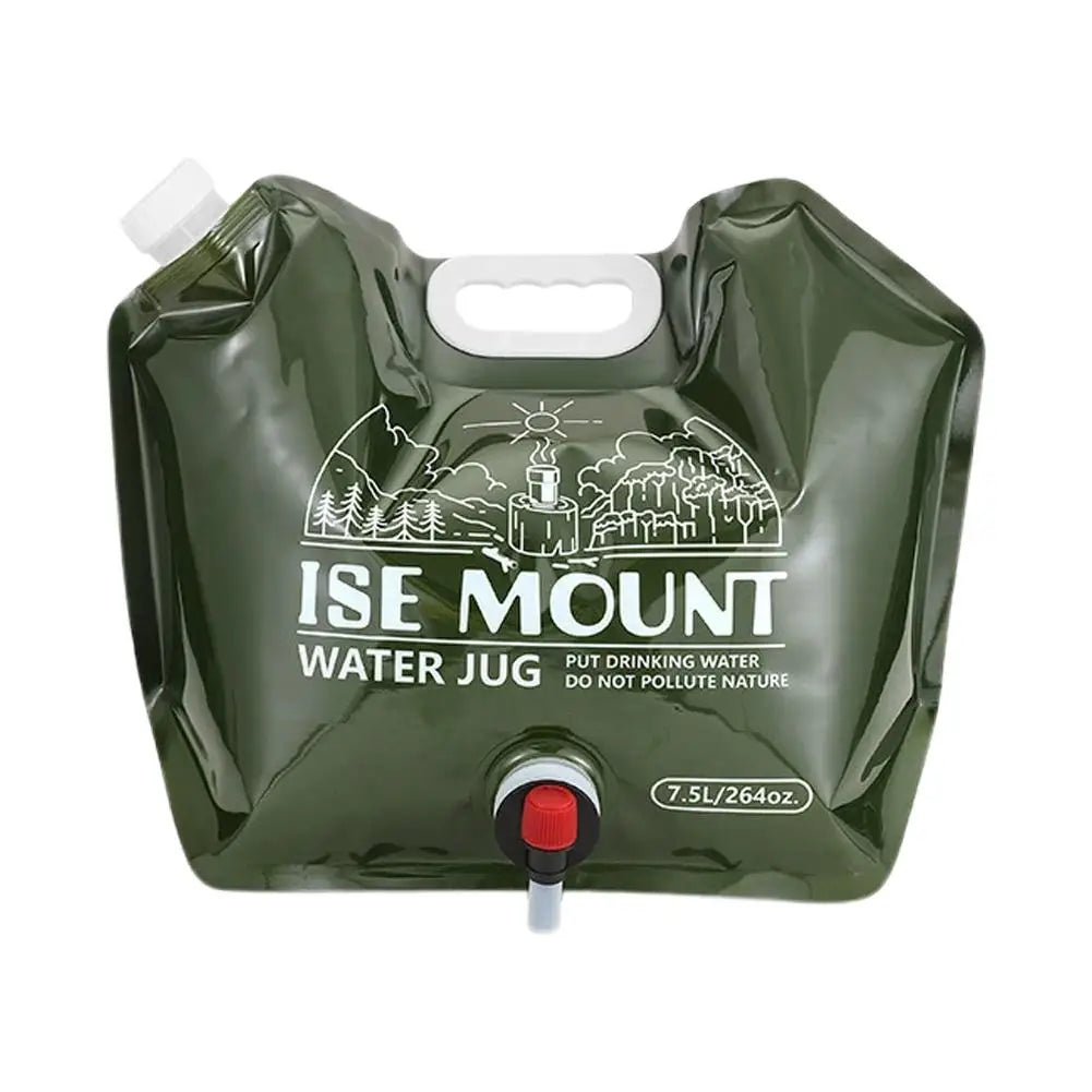 8L Collapsible Water Container with Spigot for Camping & Hiking