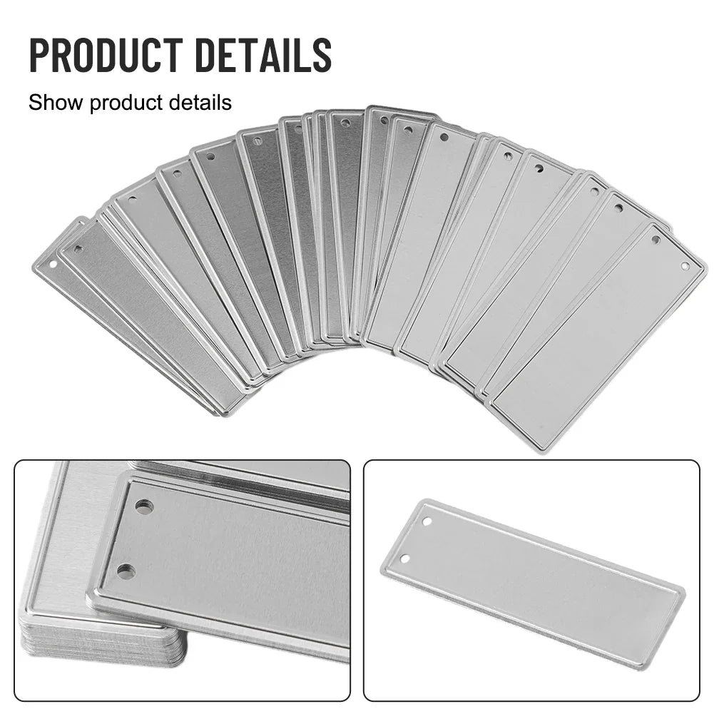 50pcs Aluminum Plant Labels – Waterproof Double-Sided Garden Tags