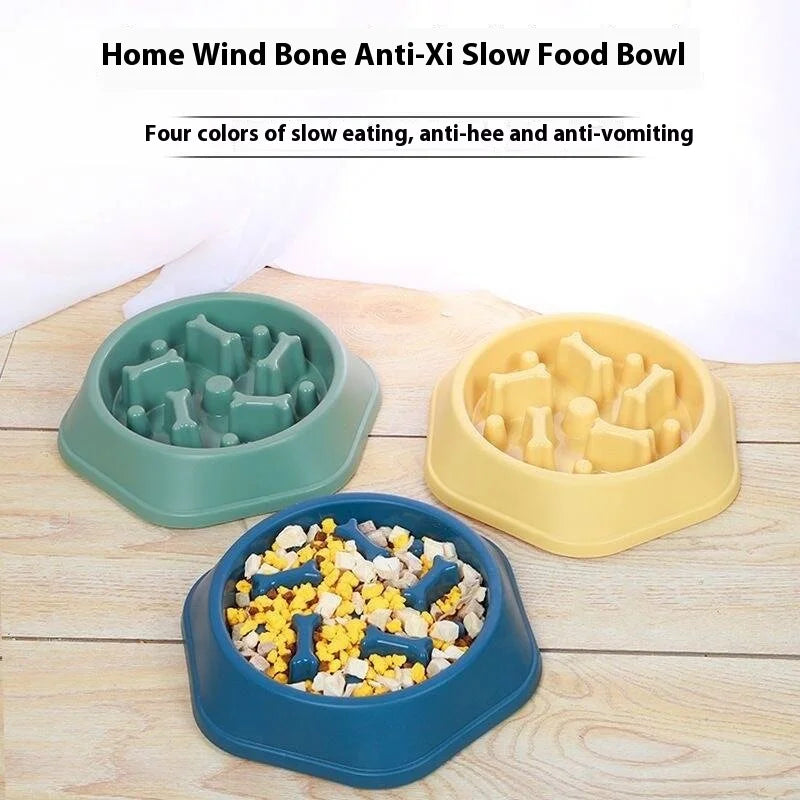 Anti-slip Anti-choking Slow Feeder Bowl Large Dogs Anti-tip Pet Food