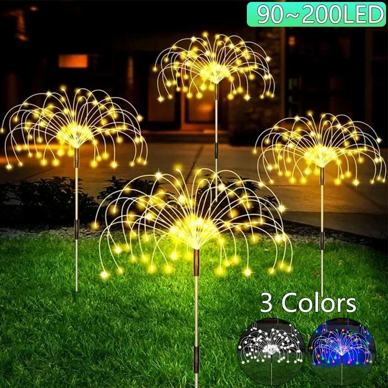 Solar Firework Fairy String Lights – 8 Modes, IP65, 5M