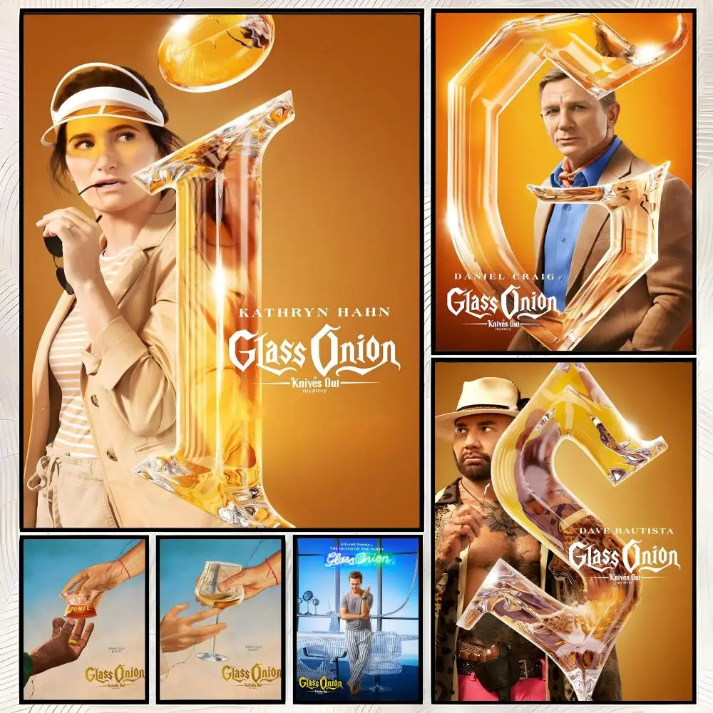 Glass Onion Knives Out Poster – Self-Stick HD PVC Wall Art