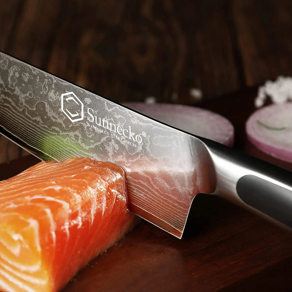Sunnecko 8" VG10 Damascus Steel Chef's Knife – Gyuto Gyuto