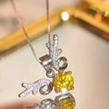 Huitan Elk Pendant Necklace – CZ Stones Women's Party Jewelry