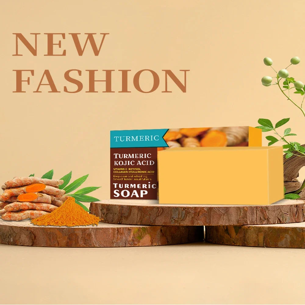 Rice & Turmeric Vitamin C Soap Bar | Face & Body Cleanser