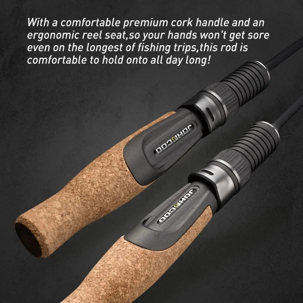 50cm Ice Fishing Rod – Soft Fiberglass Tip & Cork Handle