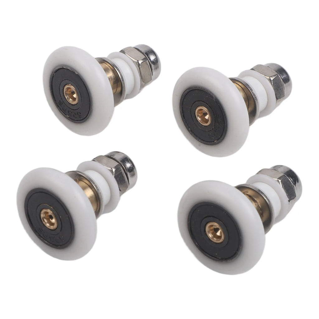 Sliding Shower Door Rollers Brass Center Replacement – Set of 4