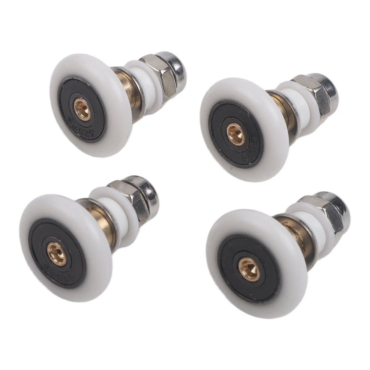Sliding Shower Door Rollers Brass Center Replacement – Set of 4