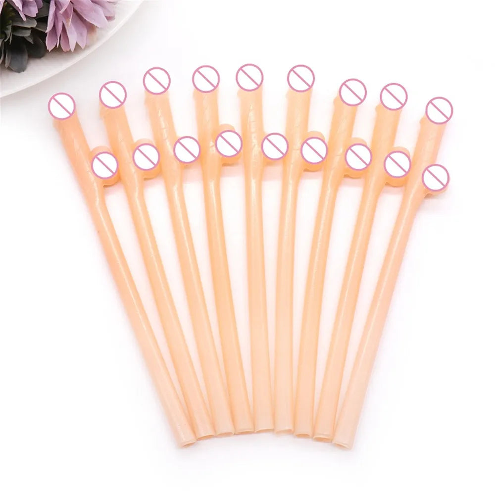 10-Pack Novelty Bachelorette Party Straws | Bridal Shower