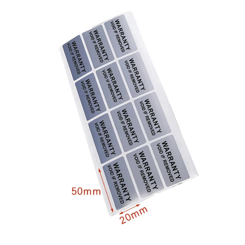 Tamper Proof Void Security Stickers 40×20mm | 100–200 Pack