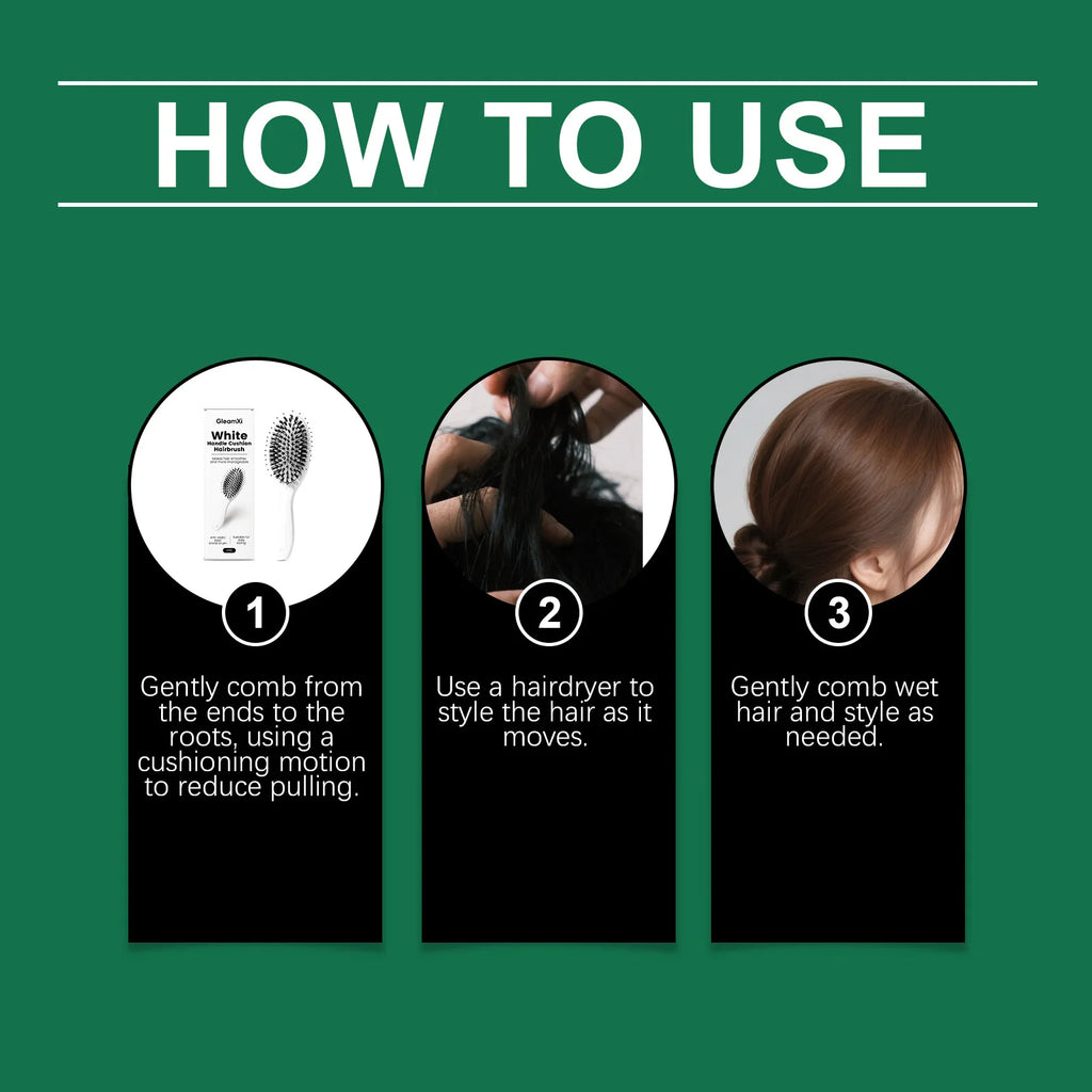 Volumizing Air Cushion Hair Brush – Anti-Static & Scalp Massage