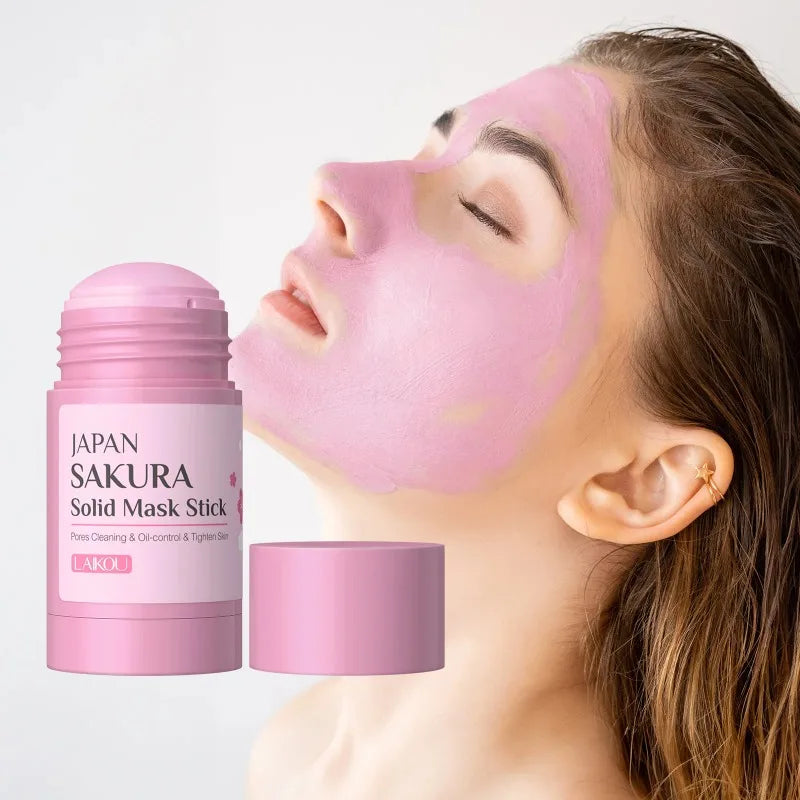 LAIKOU Sakura Face Mask Stick 40g – Pore Cleansing & Oil Control