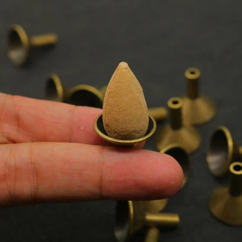 Mini Incent Stand Storage Metal Holder Burner Cone Coil Backflow