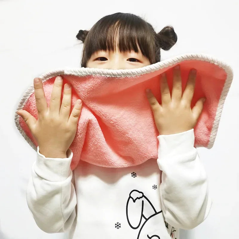 Kids Soft Cotton Bibs & Face Towels | Cartoon, Ages 1–8