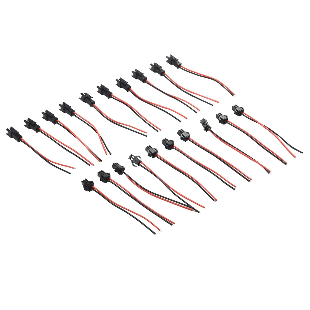 2.54mm SM 2-Pin Connector Cables for LED Strips – 5 or 10 Pairs