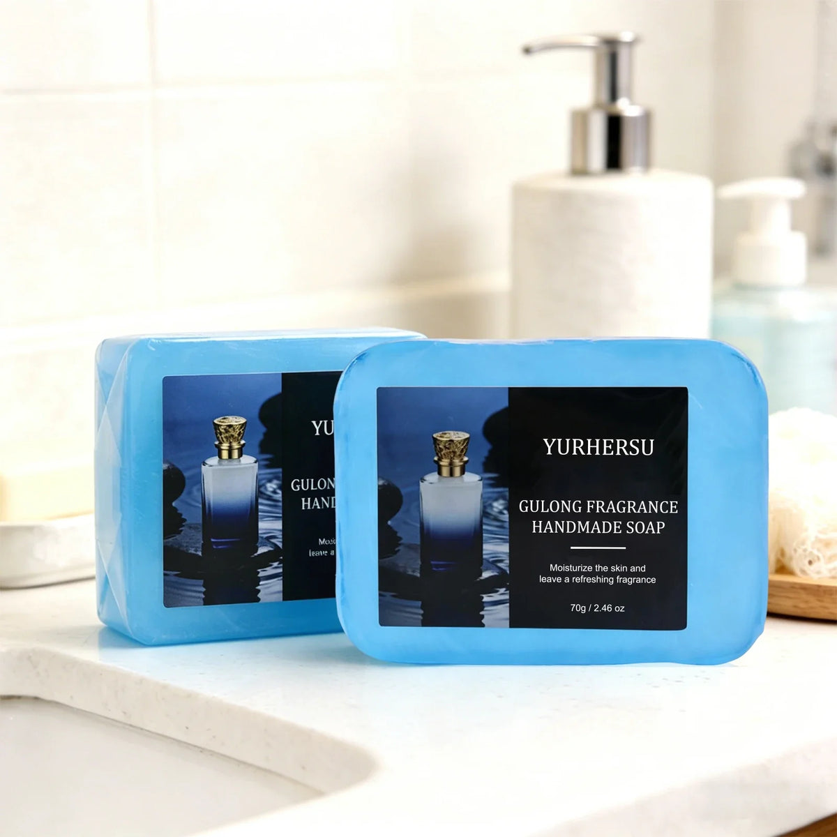 YURHERSU Natural Essential Oil Handmade Soap – Woody Scent