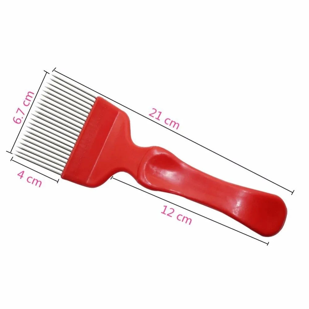 18/21 Pin Stainless Steel Honey Fork Scraper | Beekeeping Tool