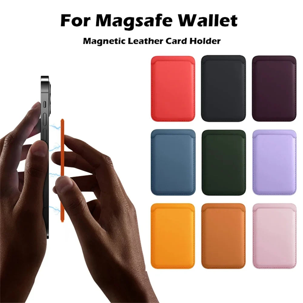 MagSafe Leather Wallet Case Card Holder Stand – iPhone 15/14/13