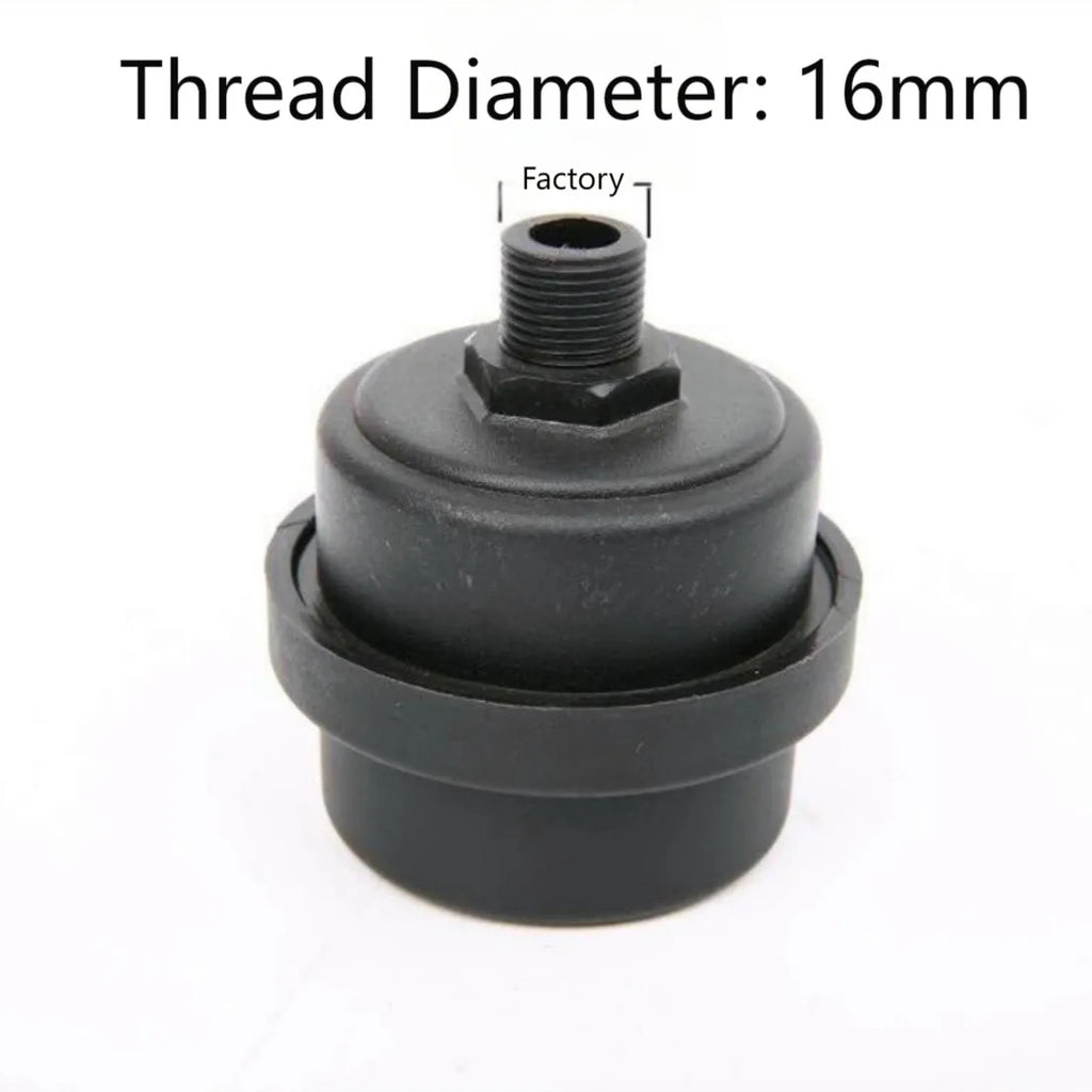 12 5 16 Metal Air Filter Oil-free Black Muffler Intake Filters Noise