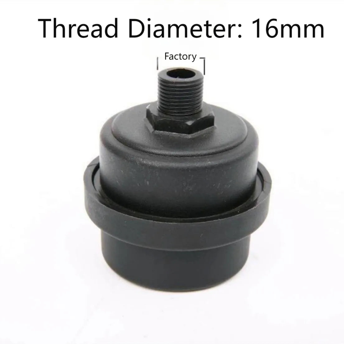 12 5 16 Metal Air Filter Oil-free Black Muffler Intake Filters Noise