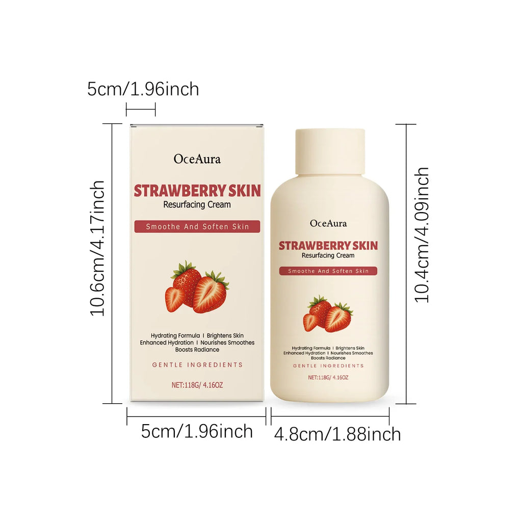 OceAura Strawberry Body Cream 118g – Moisturize & Smooth Skin
