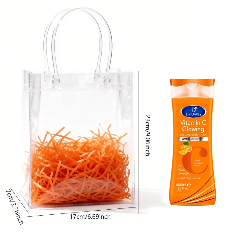 DR.DAVEY Vitamin C Body Care Set – Lotion, Soap & Oil