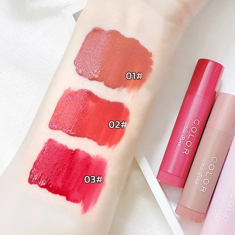 REAROYA Korean Lip Balm Glaze – Moisturizing Lipstick 3 Colors