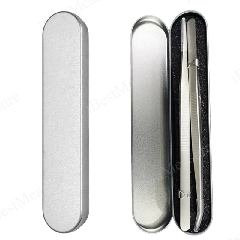 1 Tweezers Stainless Steel Fine Tipped Precision Multipurpose