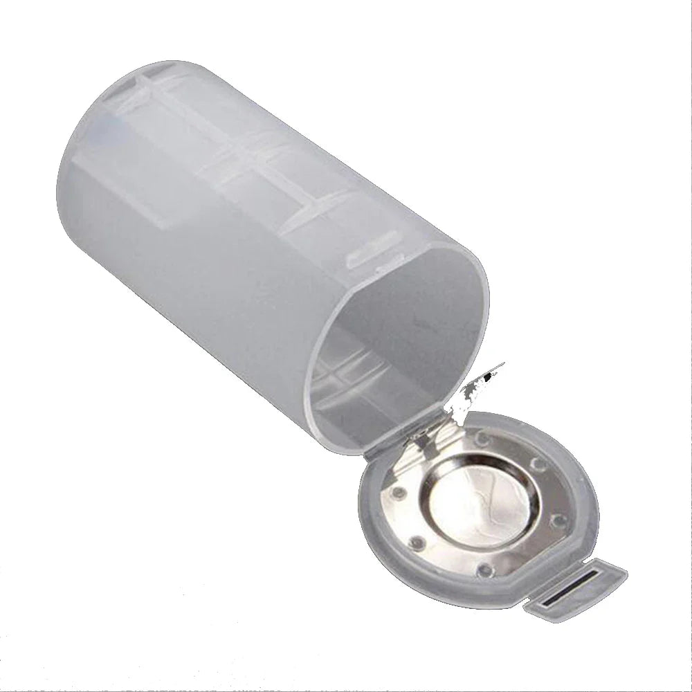 White 2 AA D Battery Holder Conversion Adapter Switcher Converter
