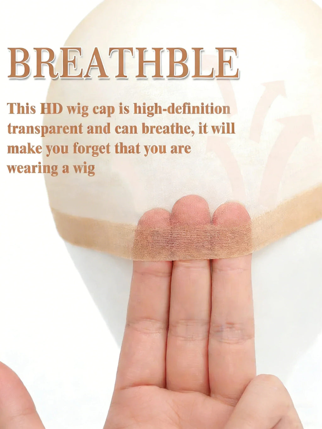 10-Pack HD Invisible Wig Caps for Women | Thin Lace Stocking Caps